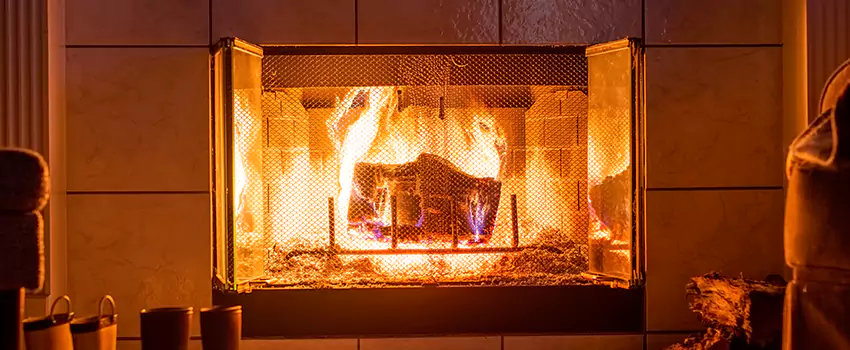 Mendota Hearth Landscape Fireplace Installation in Strongsville, Ohio