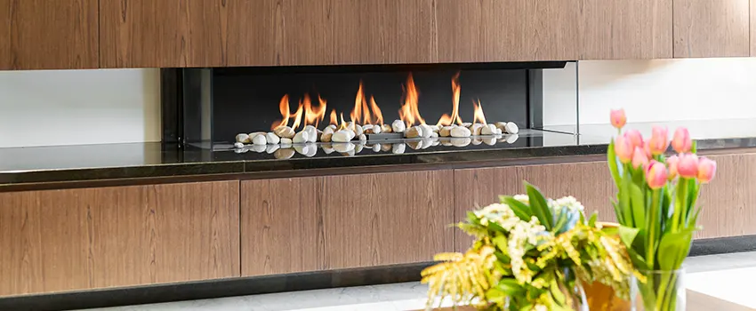 Double-height Fireplace Design Refurbishment in Strongsville, Ohio